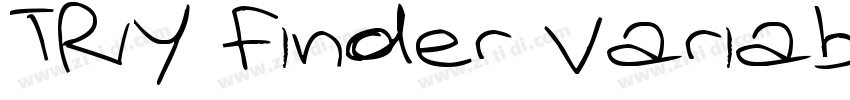 TRY Finder Variable字体转换